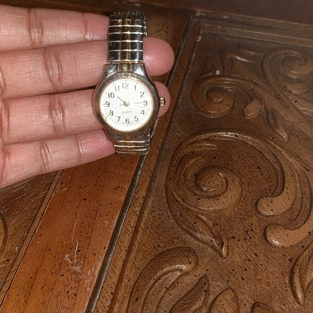 Gold and Silver watch